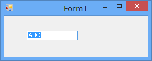 C# テキストボックス